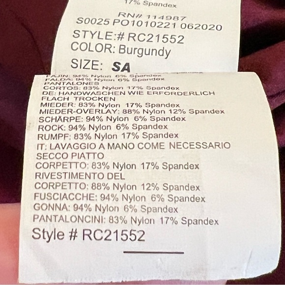 Revolution Girls Costume Dance Ice skating dress burgundy small adult size - Picture 13 of 16